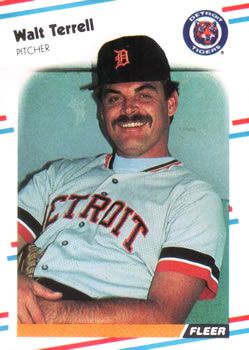 #72 Walt Terrell - Detroit Tigers - 1988 Fleer Baseball