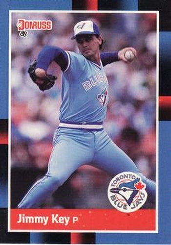 #72 Jimmy Key - Toronto Blue Jays - 1988 Donruss Baseball