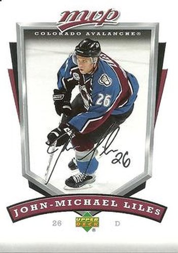 #72 John-Michael Liles - Colorado Avalanche - 2006-07 Upper Deck MVP Hockey