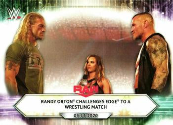 #72 Randy Orton Challenges Edge to a Wrestling Match - 2021 Topps WWE Wrestling