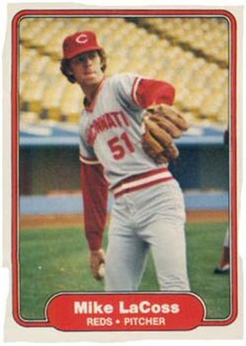 #72 Mike LaCoss - Cincinnati Reds - 1982 Fleer Baseball