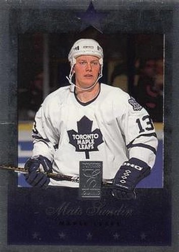 #72 Mats Sundin - Toronto Maple Leafs - 1995-96 Donruss Elite Hockey