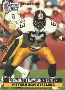 #272 Dermontti Dawson - Pittsburgh Steelers - 1991 Pro Set Football