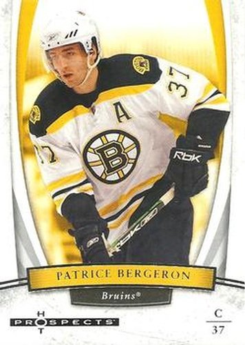 #72 Patrice Bergeron - Boston Bruins - 2007-08 Fleer Hot Prospects Hockey