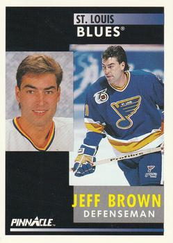 #72 Jeff Brown - St. Louis Blues - 1991-92 Pinnacle Hockey