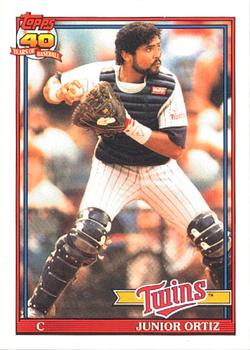 #72 Junior Ortiz - Minnesota Twins - 1991 O-Pee-Chee Baseball