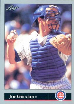 #72 Joe Girardi - Chicago Cubs - 1992 Leaf Baseball