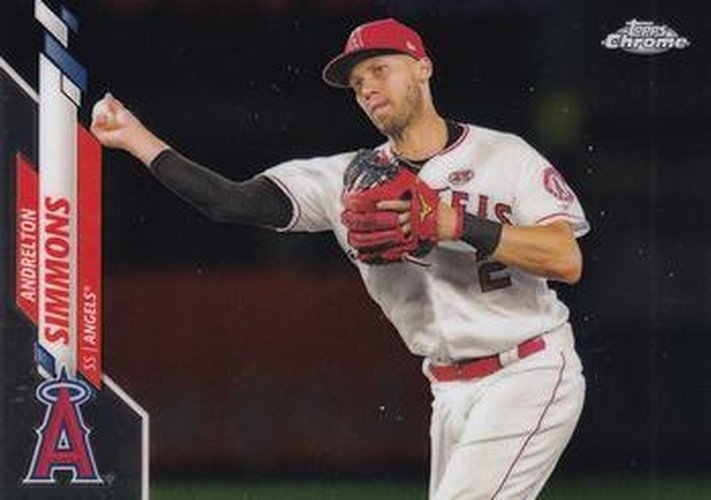 #72 Andrelton Simmons - Los Angeles Angels - 2020 Topps Chrome Baseball