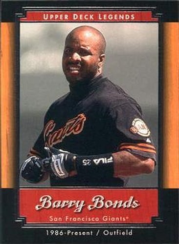 #72 Barry Bonds - San Francisco Giants - 2001 Upper Deck Legends Baseball