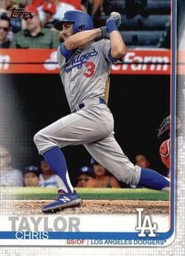 #72 Chris Taylor - Los Angeles Dodgers - 2019 Topps Baseball