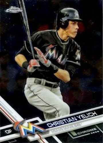 #72 Christian Yelich - Miami Marlins - 2017 Topps Chrome Baseball