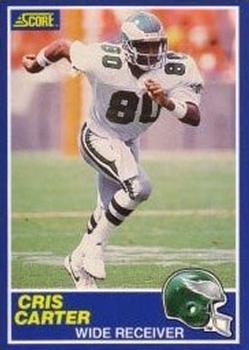 #72 Cris Carter - Philadelphia Eagles - 1989 Score Football