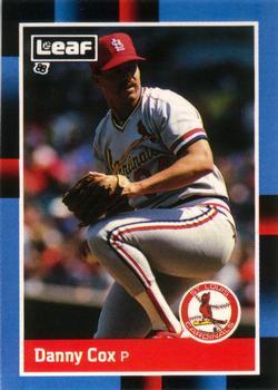 #72 Danny Cox - St. Louis Cardinals - 1988 Leaf Baseball