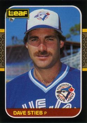 #72 Dave Stieb - Toronto Blue Jays - 1987 Leaf Baseball