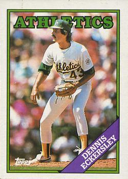 #72 Dennis Eckersley - Oakland Athletics - 1988 Topps Baseball