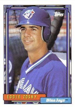 #72 Eddie Zosky - Toronto Blue Jays - 1992 Topps Baseball