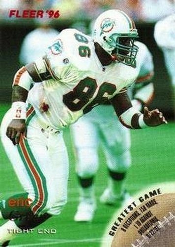 #72 Eric Green - Miami Dolphins - 1996 Fleer Football