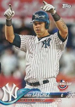 #72 Gary Sanchez - New York Yankees - 2018 Topps Opening Day Baseball