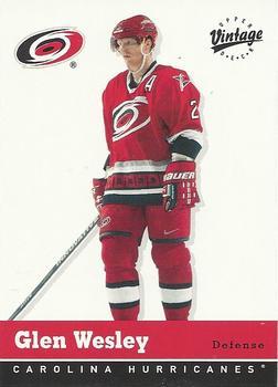 #72 Glen Wesley - Carolina Hurricanes - 2000-01 Upper Deck Vintage Hockey