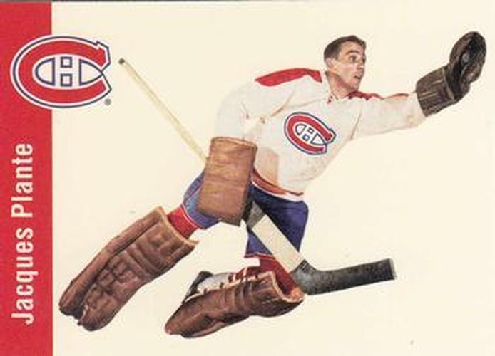 #72 Jacques Plante - Montreal Canadiens - 1994 Parkhurst Missing Link 1956-57 Hockey