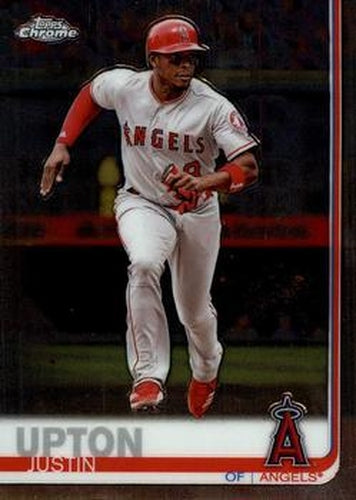 #72 Justin Upton - Los Angeles Angels - 2019 Topps Chrome Baseball