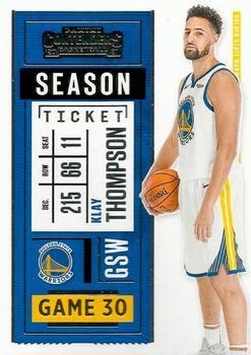 #72 Klay Thompson - Golden State Warriors - 2020-21 Panini Contenders Basketball