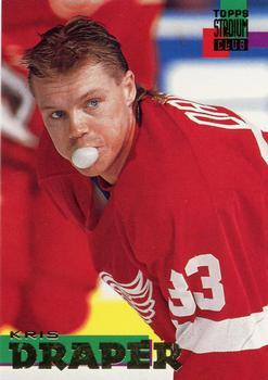 #72 Kris Draper - Detroit Red Wings - 1994-95 Stadium Club Hockey