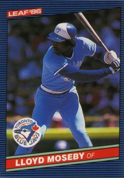 #72 Lloyd Moseby - Toronto Blue Jays - 1986 Leaf Baseball