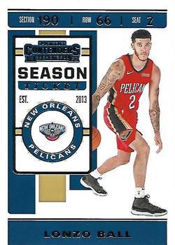 #72 Lonzo Ball - New Orleans Pelicans - 2019-20 Panini Contenders Basketball