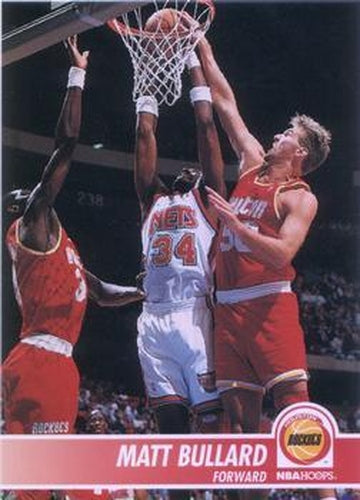#72 Matt Bullard - Houston Rockets - 1994-95 Hoops Basketball