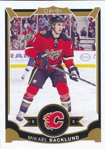 #72 Mikael Backlund - Calgary Flames - 2015-16 O-Pee-Chee Hockey