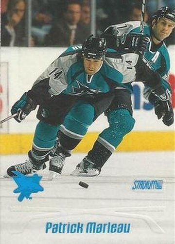 #72 Patrick Marleau - San Jose Sharks - 1999-00 Stadium Club Hockey