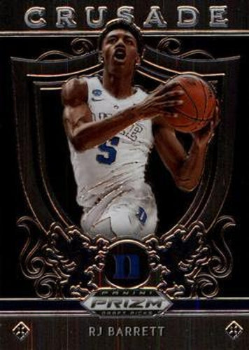 #72 RJ Barrett - Duke Blue Devils - 2019 Panini Prizm Draft Picks Basketball
