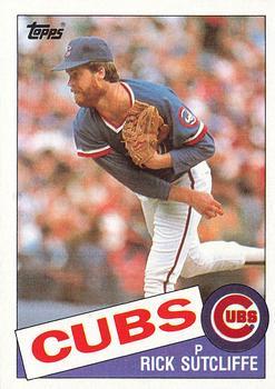#72 Rick Sutcliffe - Chicago Cubs - 1985 Topps Baseball