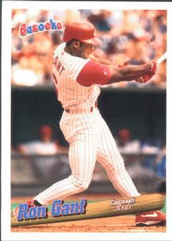 #72 Ron Gant - Cincinnati Reds - 1996 Bazooka Baseball