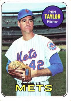 #72 Ron Taylor - New York Mets - 1969 Topps Baseball