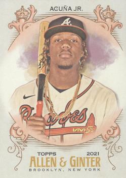 #72 Ronald Acuna Jr. - Atlanta Braves - 2021 Topps Allen & Ginter Baseball