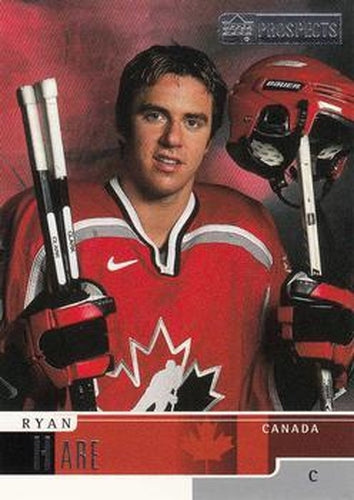 #72 Ryan Hare - Canada - 1999-00 Upper Deck Prospects Hockey