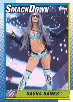 #72 Sasha Banks - 2021 Topps Heritage WWE Wrestling