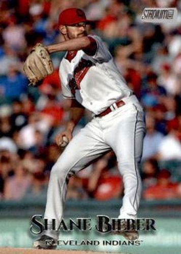 #72 Shane Bieber - Cleveland Indians - 2019 Stadium Club Baseball