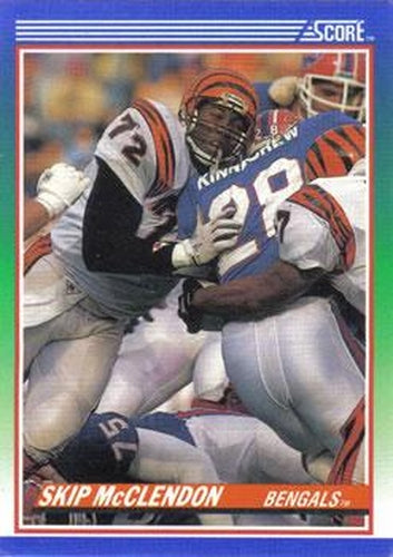 #72 Skip McClendon - Cincinnati Bengals - 1990 Score Football