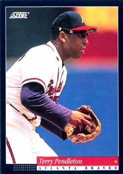#72 Terry Pendleton - Atlanta Braves -1994 Score Baseball