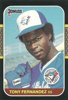 #72 Tony Fernandez - Toronto Blue Jays - 1987 Donruss Baseball