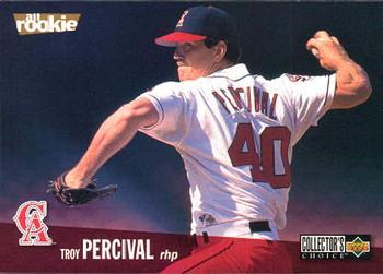 #72 Troy Percival - California Angels - 1996 Collector's Choice Baseball