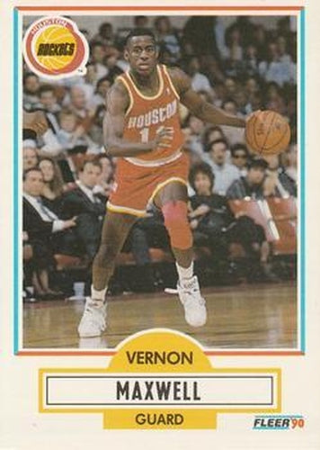 #72 Vernon Maxwell - Houston Rockets - 1990-91 Fleer Basketball