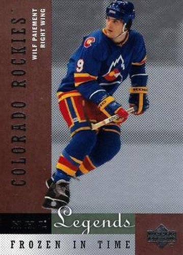 #72 Wilf Paiement - Colorado Rockies - 2001-02 Upper Deck Legends Hockey