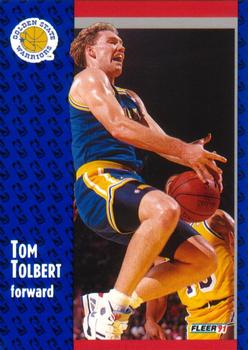 #72 Tom Tolbert - Golden State Warriors - 1991-92 Fleer Basketball