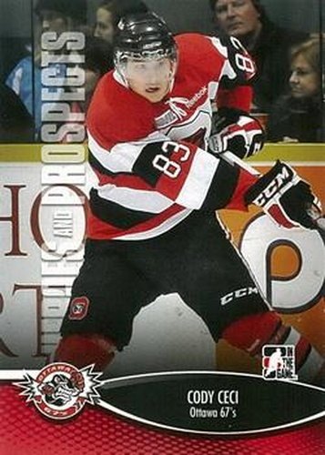 #72 Cody Ceci - Ottawa 67's - 2012-13 In The Game Heroes and Prospects Hockey