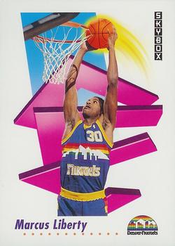 #72 Marcus Liberty - Denver Nuggets - 1991-92 SkyBox Basketball