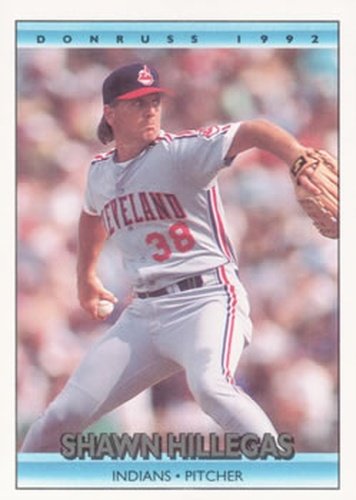 #72 Shawn Hillegas - Cleveland Indians - 1992 Donruss Baseball
